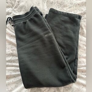 ARITZIA TIE FOREST GREEN SWEATPANTS